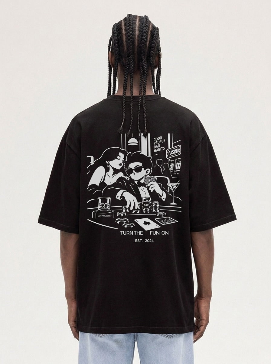 Camiseta Negra Off Style